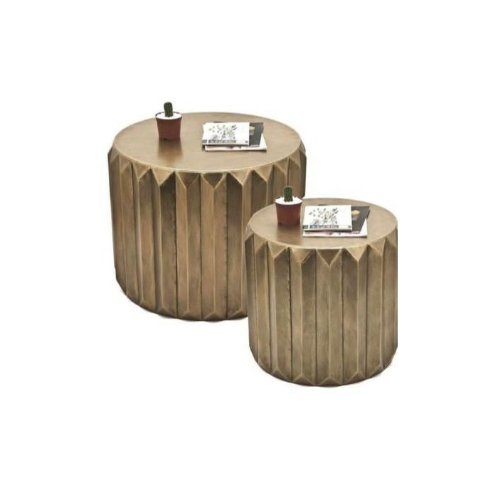 SET 2 TAVOLINI METALLO CM.64XH